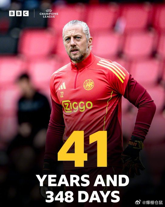 欧冠赛场切尔西5比1横扫阿贾克斯，帕斯维尔41岁零348天创历史