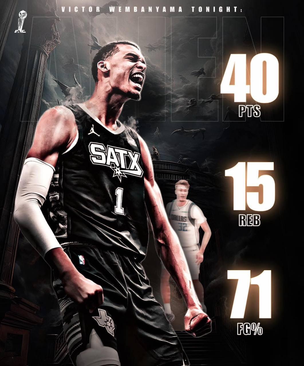 NBA：文班40+15横扫独行侠，湖人125比92仍不得安生