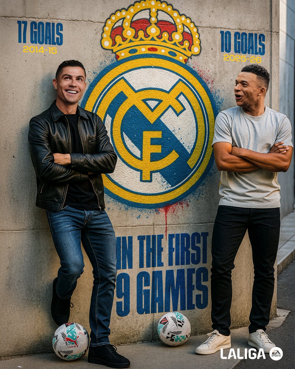 西甲｜姆巴佩9场10球牛逼！继C罗后皇马首人，真不是谁都能当神锋