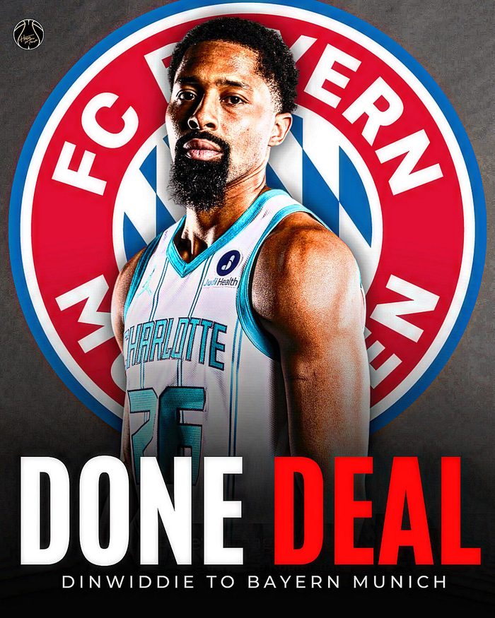 NBA又一转折：丁威迪签约拜仁，黄蜂1周放手