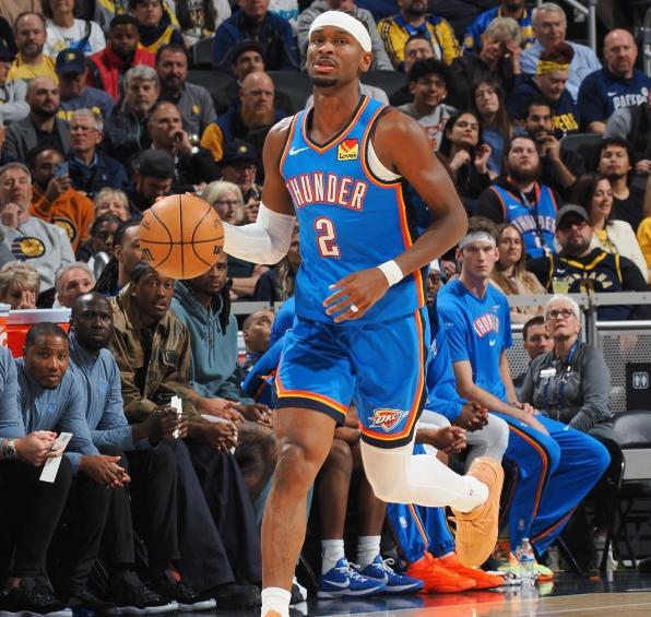 NBA：雷霆队141-135双加时险胜步行者队，亚历山大55分延续74场20+