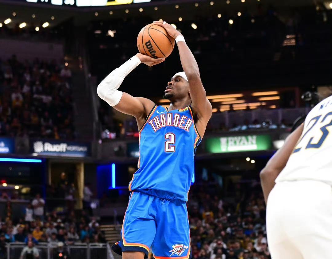 NBA雷霆队141-135双加时险胜步行者，亚历山大大帝55分轰炸