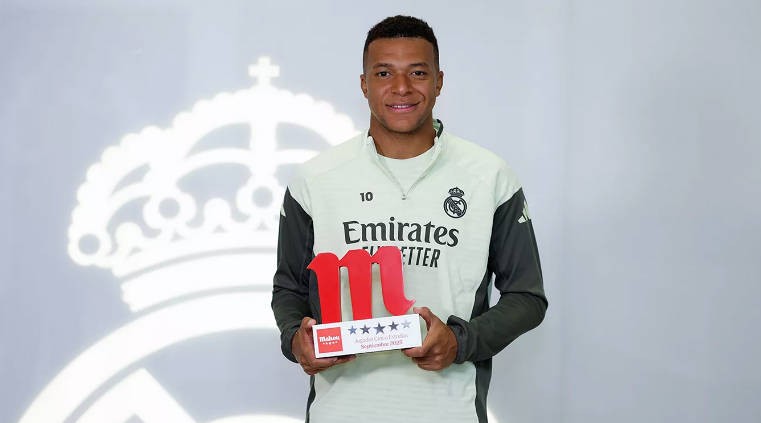 姆巴佩九月6场轰10球！皇马连续两月最佳火力全开