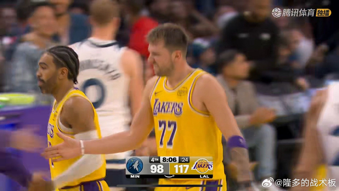 卢卡-东契奇疯狂砍下45分！森林狼被湖人碾压到底