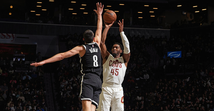 米切尔狂砍35分带骑士客场力挫篮网131-124，小波特31分无力回天