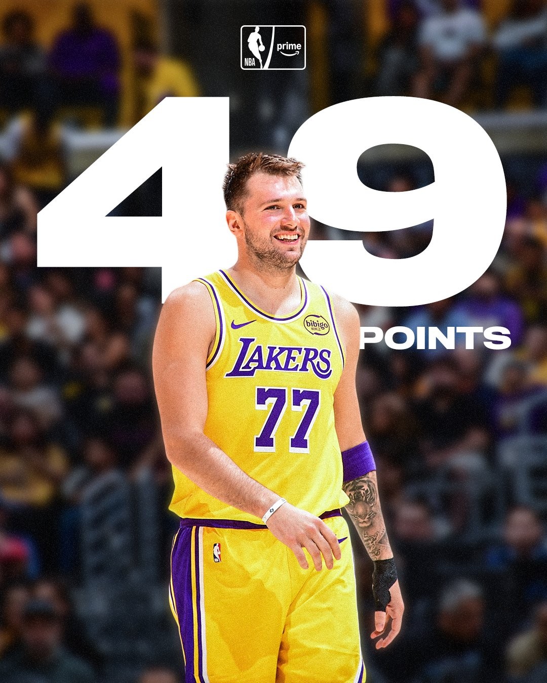 东契奇狂砍49分！湖人128-110森林狼迎新赛季首胜