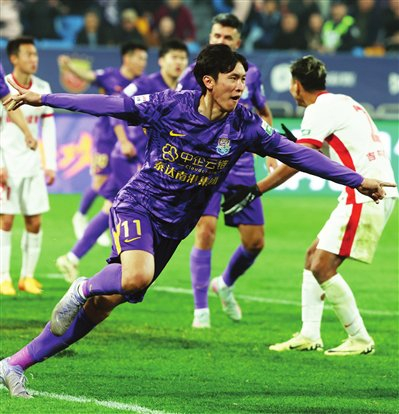 中超第28轮天津津门虎2:2战平长春亚泰，补时绝平戏剧收官