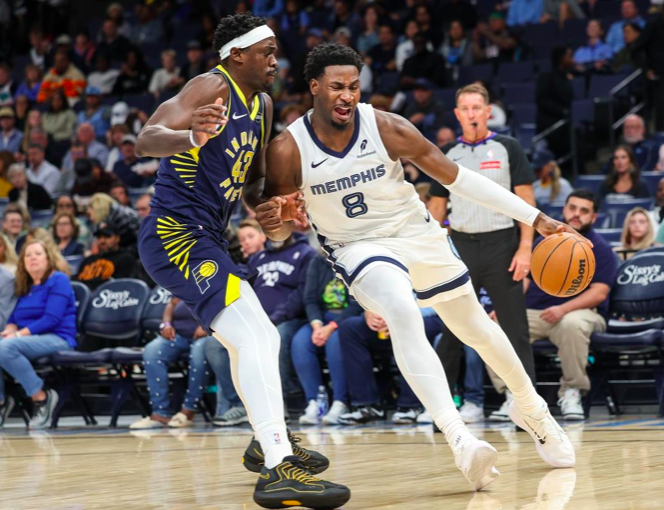 步行者遭孟菲斯灰熊吊打25分，悍将马瑟林伤退令人担忧