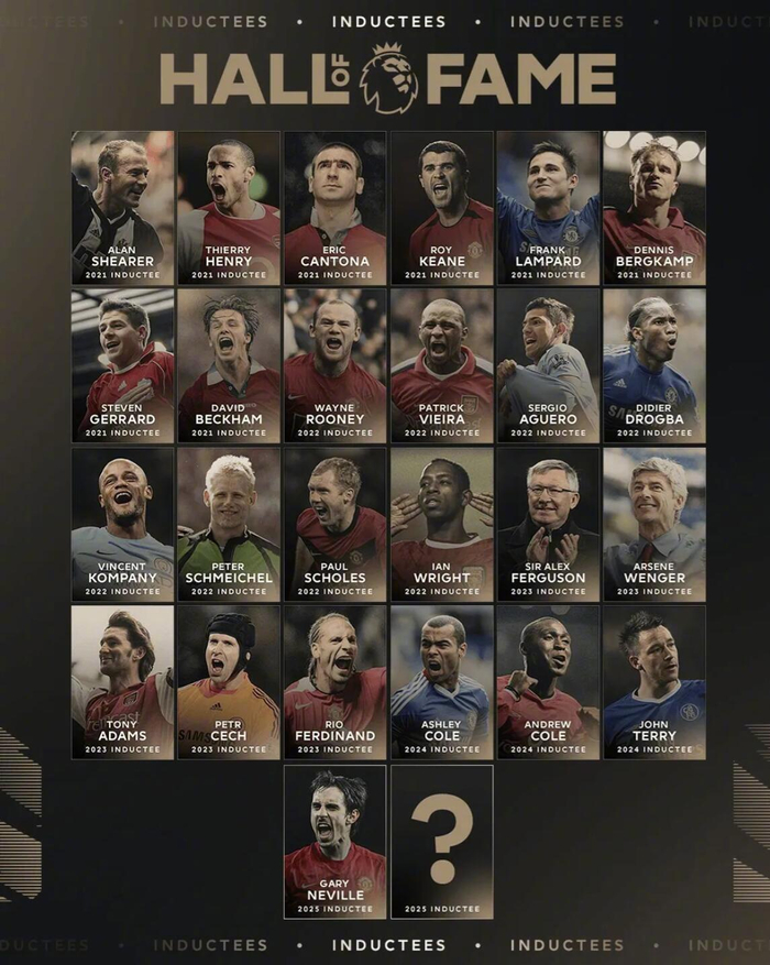 加里-内维尔荣膺英超名人堂，曼联右后卫传奇身份再被尊敬