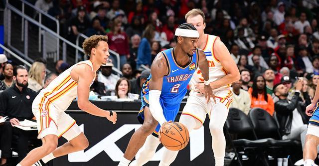 亚历山大大帝30+5+5，雷霆117-100老鹰迎3连胜