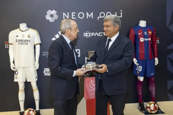 西甲国家德比紧张升级，皇马与巴萨高层互动简化成冷战！