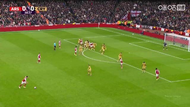 阿森纳4连胜碾压水晶宫，英超赛场气势如虹