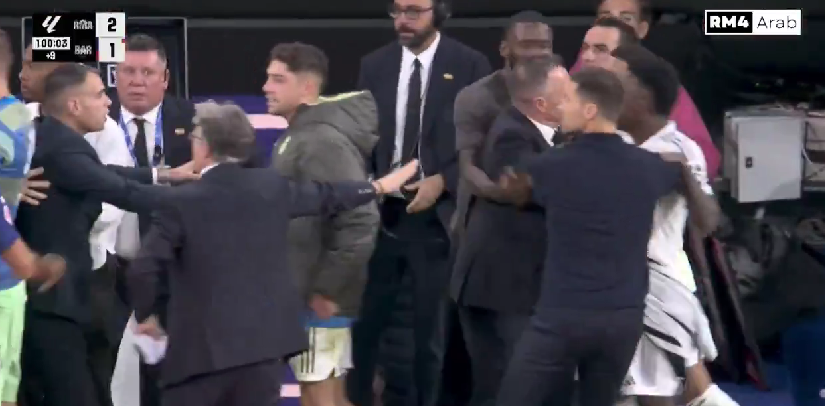 西甲国家德比皇马2-1巴萨，卢宁火爆红牌引爆冲突！