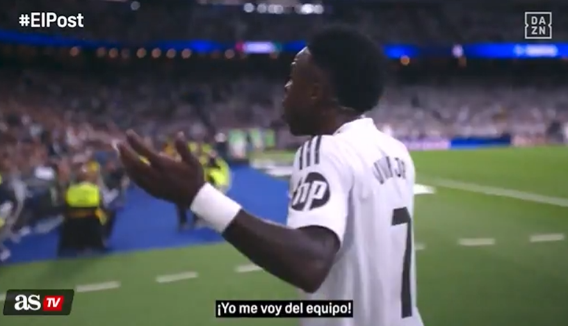 维尼修斯怒骂被换下！西甲国家德比皇马情绪失控，72分钟风波震惊全场