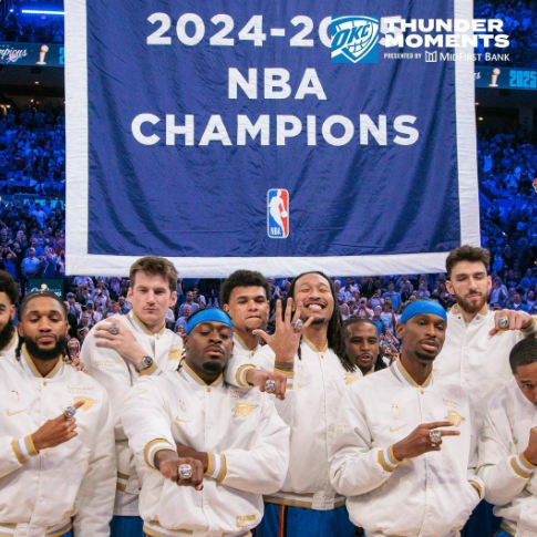 雷霆68胜登顶,2025总冠军戒指竟成顶级钻石白金艺术品