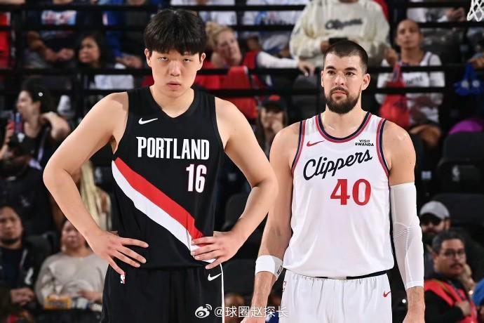 杨瀚森仅得2分，开拓者费力负快船，勇士战役成唯一亮点