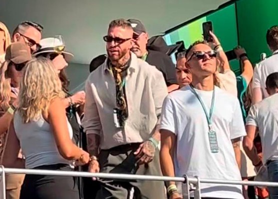 纳瓦斯与拉莫斯同看F1，2人上演墨超往事比点球更尴尬