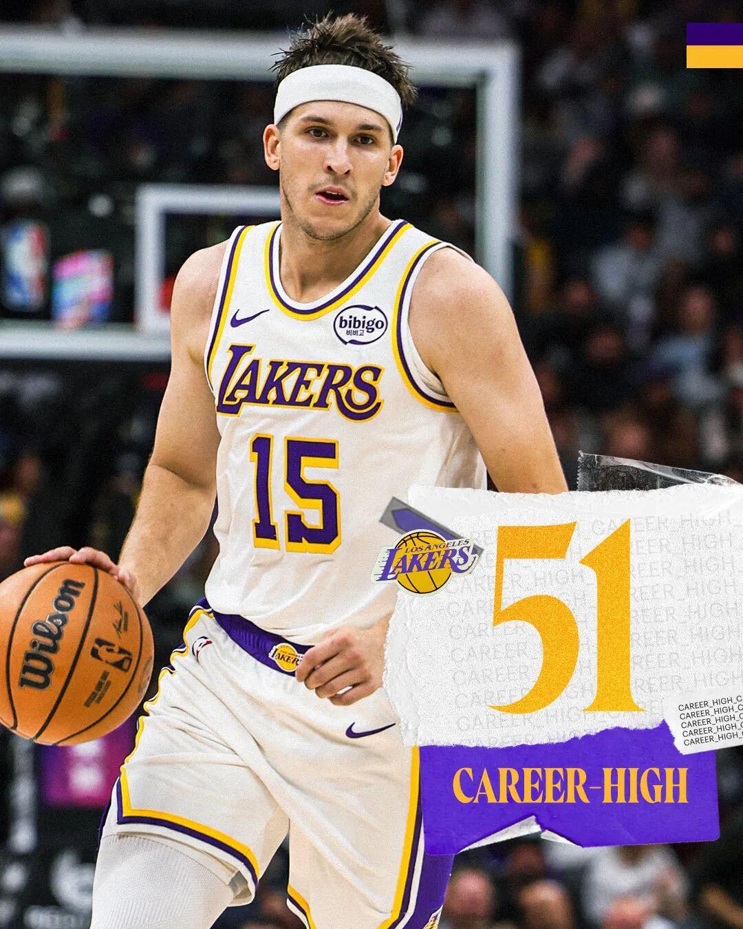 里夫斯51分刷新湖人记忆：127-120胜国王，NBA会造出下一个全明星吗？