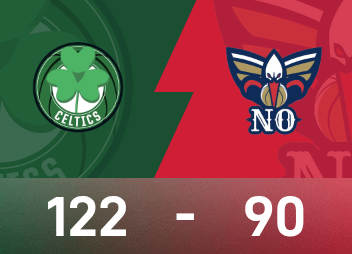 90-122！NBA凯尔特人屠戮鹈鹕，西蒙斯25分像开了外挂