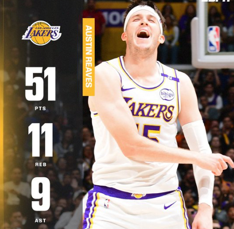 127-120惊魂:湖人二连胜,里夫斯51分抢戏,NBA谁来当真核?