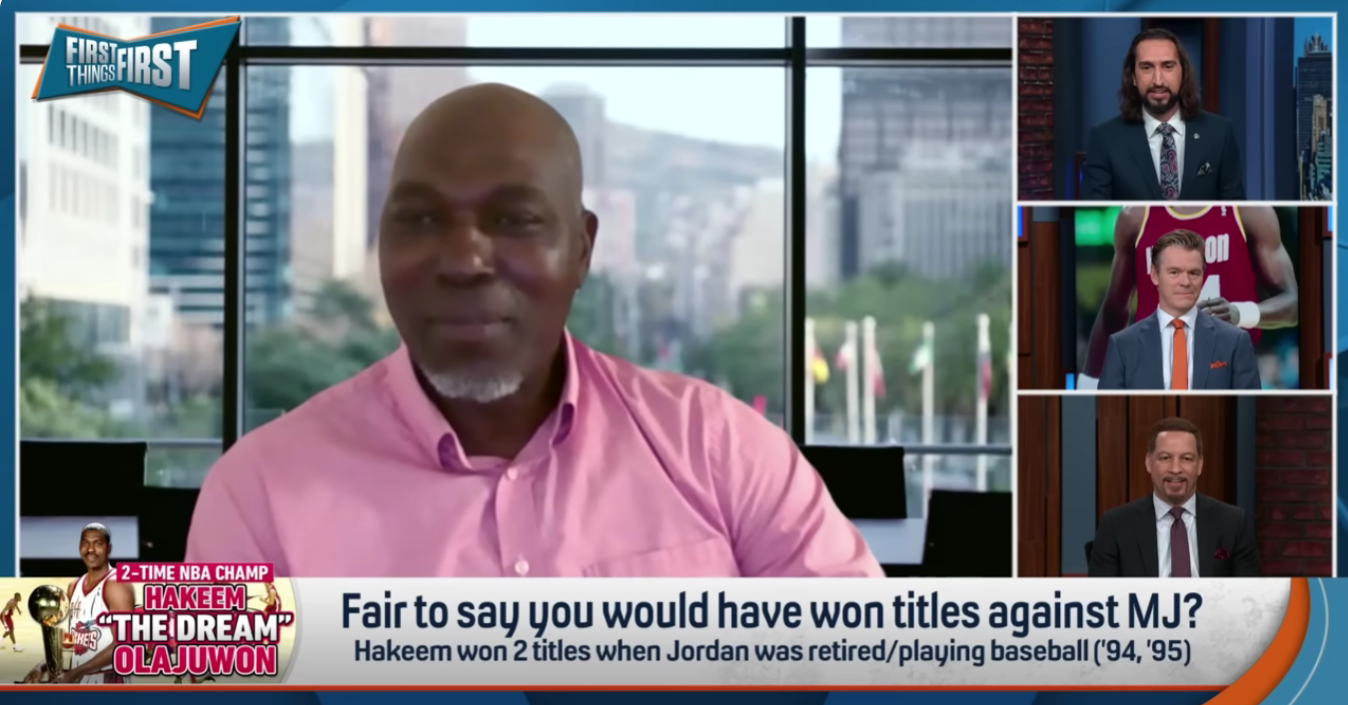 62岁奥拉朱旺怼GOAT：乔丹一档，NBA谁能顶上去？