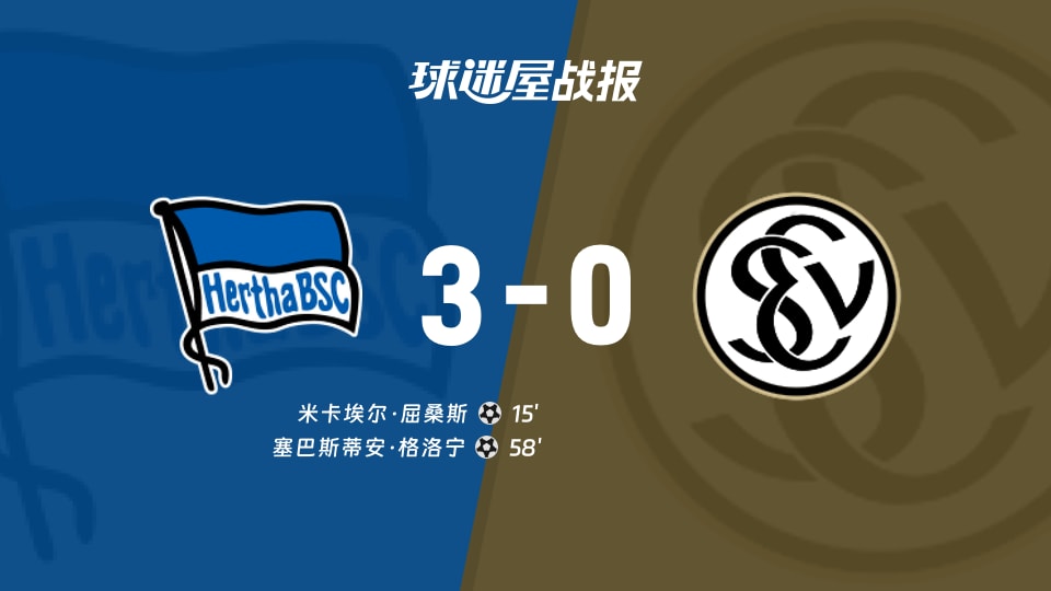 德国杯：柏林赫塔3-0艾禾斯堡，比分说话还是战术翻车？