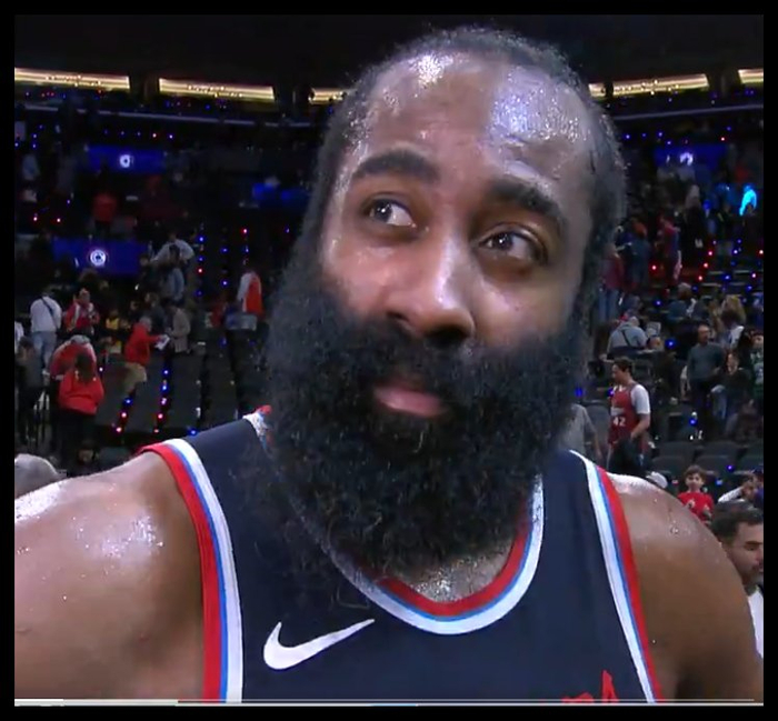 NBA首节25-33，快船被勇士打懵？詹姆斯·哈登12分还不够