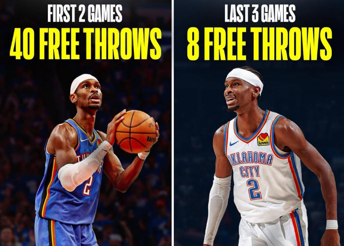 亚历山大连3季罚球王数据：本季3场仅8罚，NBA这版本更可怕吗