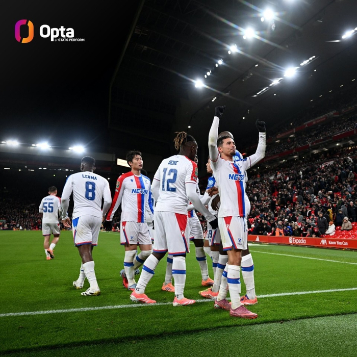 利物浦单赛季7场输6场，英格兰联赛杯安菲尔德0-3被水晶宫打脸