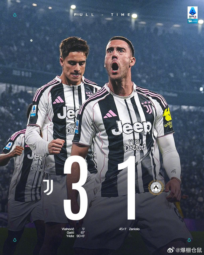 尤文图斯3-1终结8场不胜，斯帕莱蒂传闻搅动意甲江湖