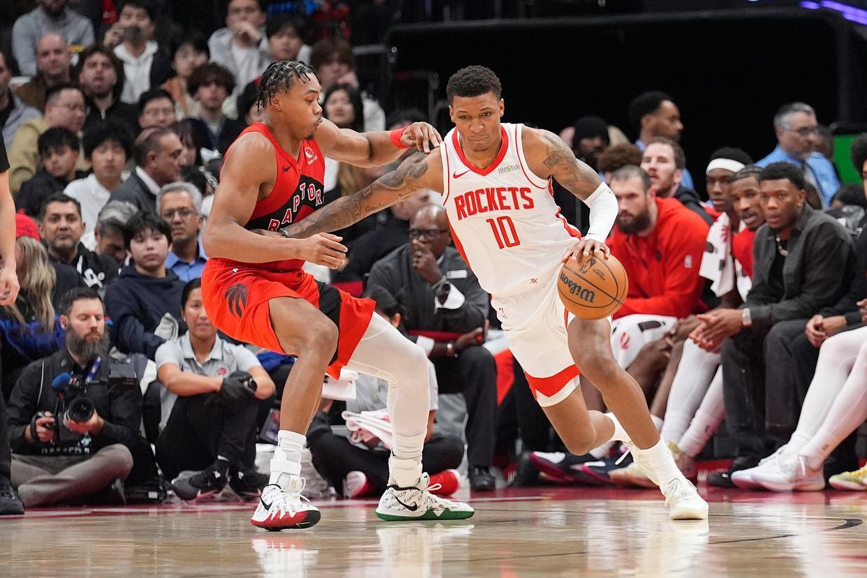 凯文杜兰特31分＋末节爆发，火箭139-121碾压多伦多猛龙队（NBA）