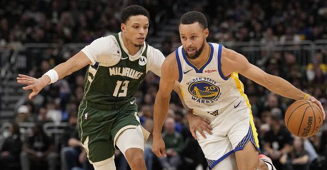 雄鹿队120-110力克勇士队，NBA常规赛末段11-2风暴