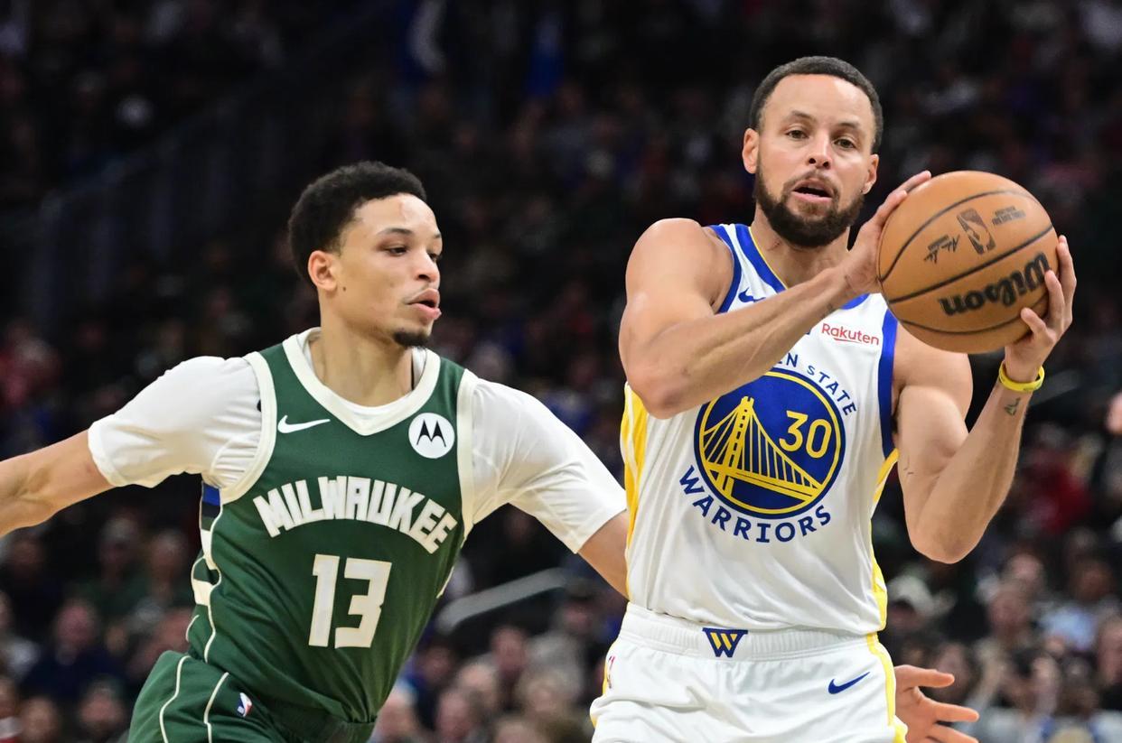 雄鹿120比110爆冷勇士？库里27分挽尊，NBA热度现场炸裂