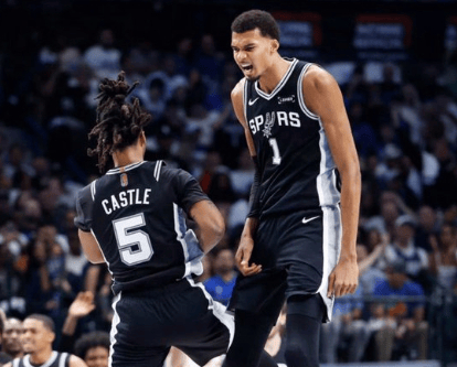 马刺107-101热火，文班亚马5场150分+20盖帽震惊NBA