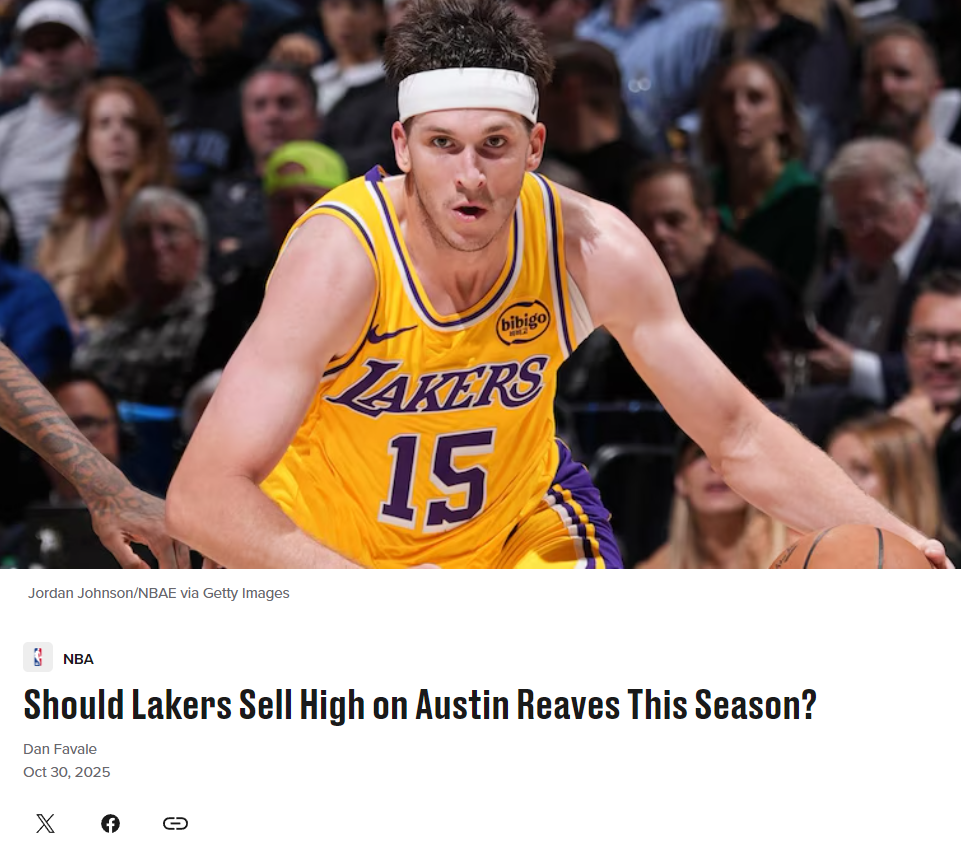 里夫斯场均25分传闻？湖人在NBA能卖掉里皇拿几张首轮