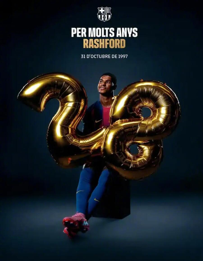 28岁生日被祝福，马库斯·拉什福德在英超舞台得宠还是被巴塞罗那玩笑？