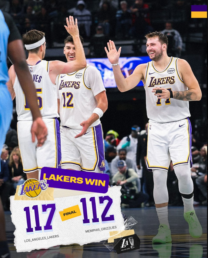 117-112!湖人靠里夫斯末节一波流撕碎灰熊防线(NBA杯赛)
