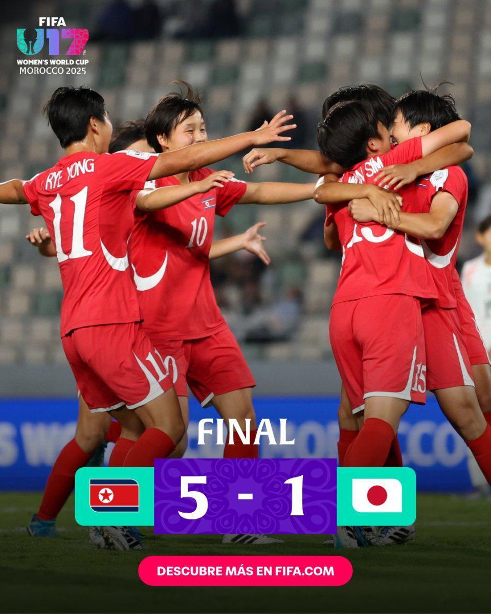 5-1屠榜！朝鲜女足连进11球太疯狂，巴西队点球闯半决赛比英超防线还脆