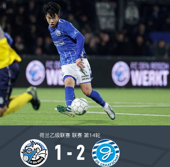 10场出战！20岁王博豪在荷乙把中国留洋旗帜扛起