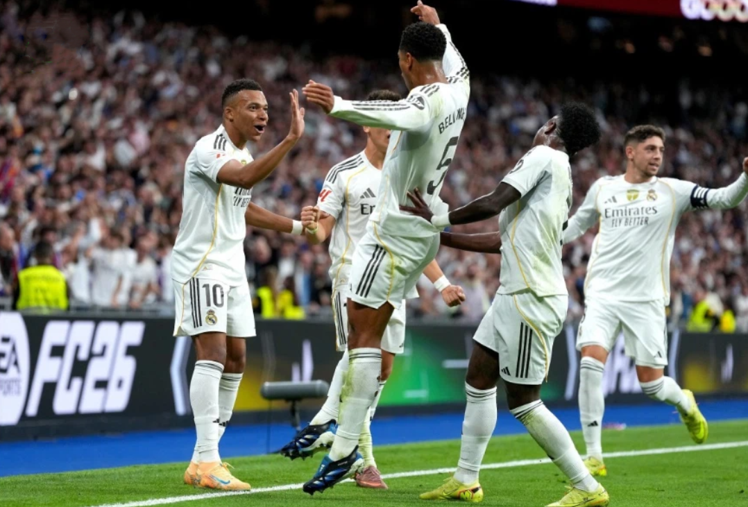 皇马西甲6连胜：4-0碾压巴伦西亚，姆巴佩8场持续开火