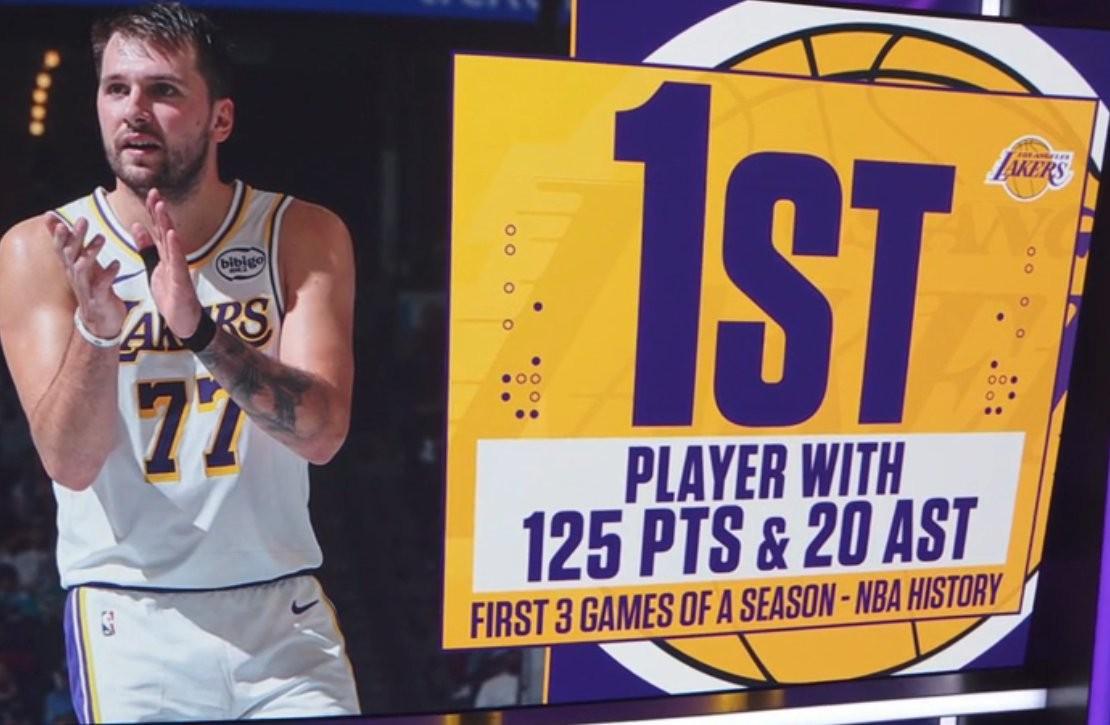 117-112写湖人胜?卢卡44分的戏码把NBA历史当段子