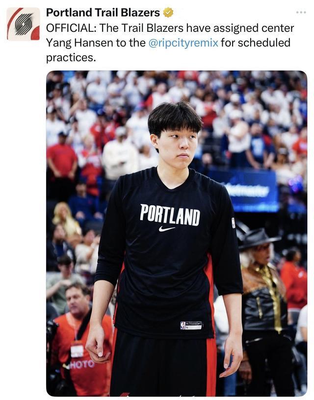 5场仅5.8分钟！杨瀚森被下放，波特兰开拓者队在美职的算盘开得起吗？