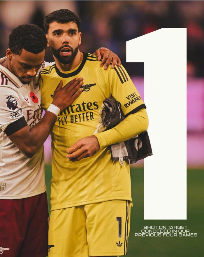 阿森纳2-0布莱顿,英超4场只被射正1次,这数据是在唱戏?