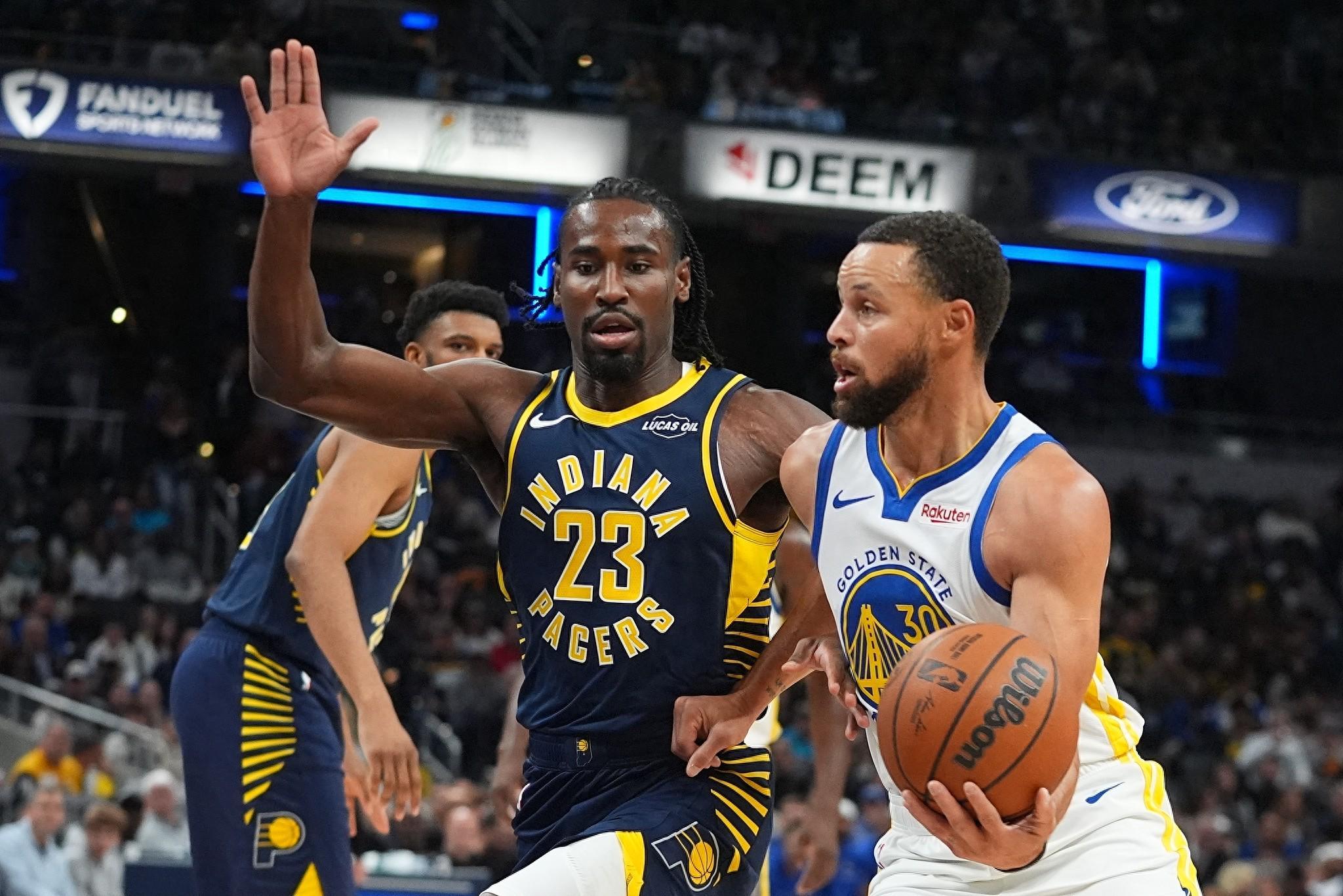 勇士开季0胜5负被步行者末节翻盘，科尔这换人比NBA裁判还糙