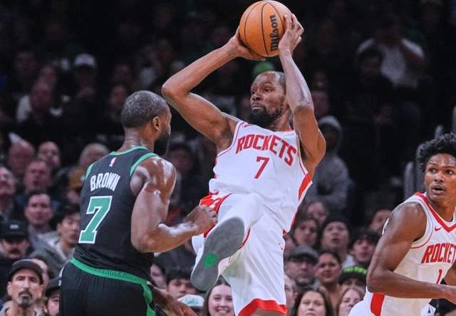 128分大胜，火箭3连胜升西部第5：NBA杜兰特+奥科吉把质疑碾成泥