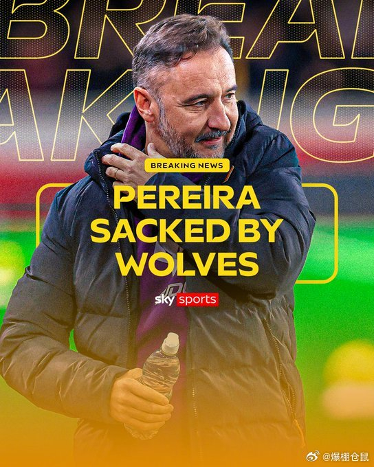 英超10轮仅2分、0胜!佩雷拉下课,狼队从救火队变成自燃队