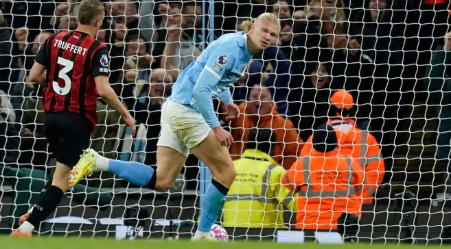 哈兰德19球领跑，曼城3-1伯恩茅斯还能压住阿森纳的节奏吗？英超角力有声响