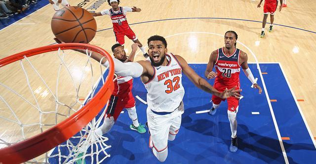 119-102！纽约尼克斯队在NBA两连胜，卡尔唐斯33分像开挂