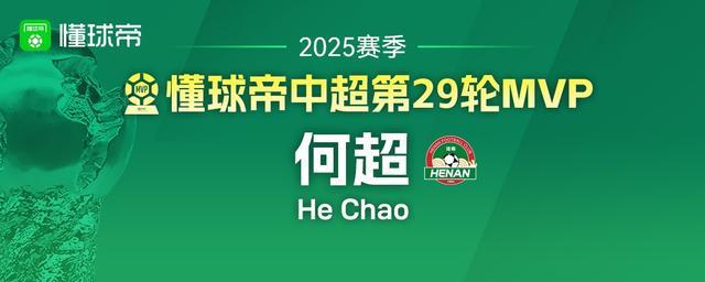 中超联赛第29轮51.3%票数,何超的世界波真该当mvp?