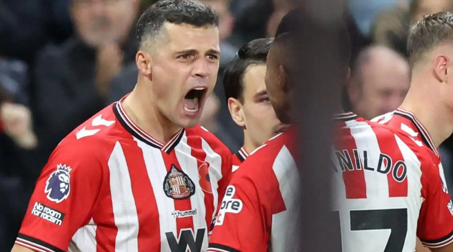 33岁格拉尼特·扎卡1球，桑德兰英超第四的欧冠级引援?